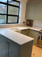 Kitchen Cabinets And 20mm Quartz White Carrara Marble