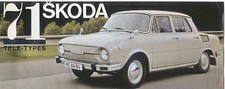 Skoda S100 & S110 L LS Saloon R Coupe 1971 Original FRENCH Sales Brochure