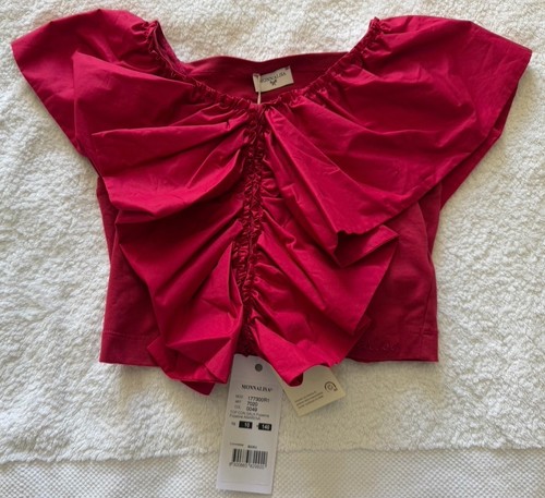 Monnalisa ruffled top - ruffled, top,