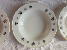 Vintage Pyrex Black on White