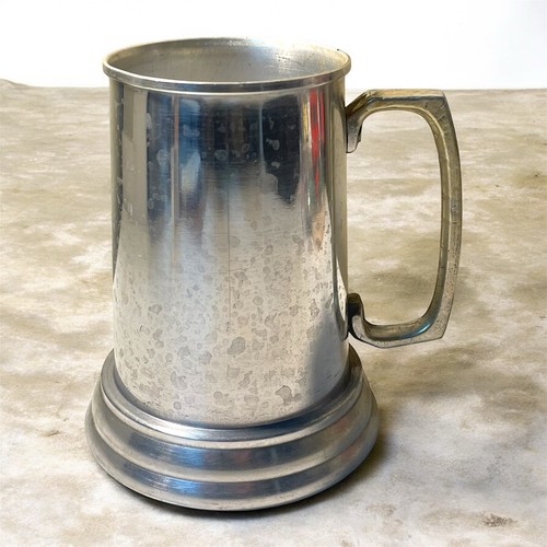 Vintage metal beer stein - metal,