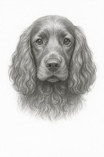 Cocker Spanial Dog Pencil