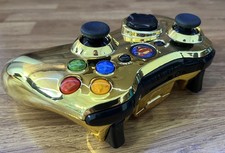 Microsoft Xbox 360 Controller Custom Reshell SUPERMAN GOLD CHROME