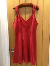 Beautiful Red Satin Nightdress - Size 16