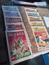 1974 The WIZARD COMICS x 10 LOT 4/5 15/6 29/6 20/7 27/7 17/8 31/8 21/9 28/9 5/10