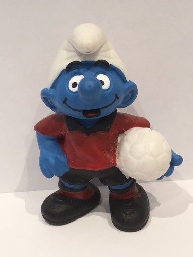 Schleich smurf footballer - schleich,