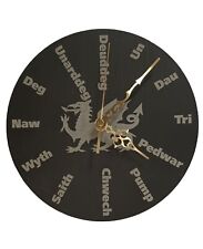 Genuine Welsh Slate Wall Clock