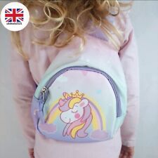 Backpack Unicorn Pink & Purple Girls Small Cute Nursery Brand New Free UK Post