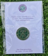 Collectors Officials Wimbledon Lapel 2025 150 Year Anniversary Badge