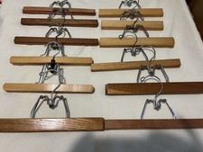 Vintage Wooden Clamp Hangers