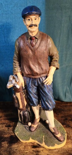 Large vintage male golfer - vintage,