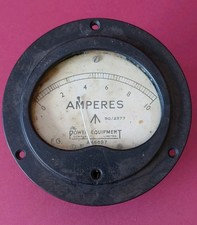RAF Amperes Meter 0-10 Arrow 5G/2577 Power Equipment Co Ltd F.G A46697 Bakelite?