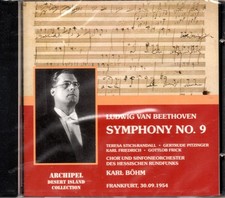 BEETHOVEN - SYMPHONY NO 9 - STICH-RANDALL - FRIEDRICH - BOHM - 1954