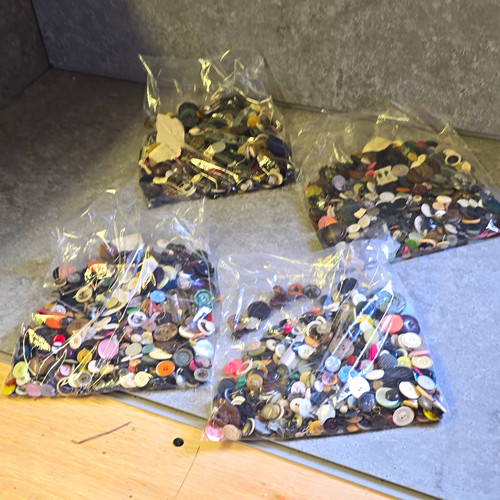 Vintage buttons job - vintage, 550g