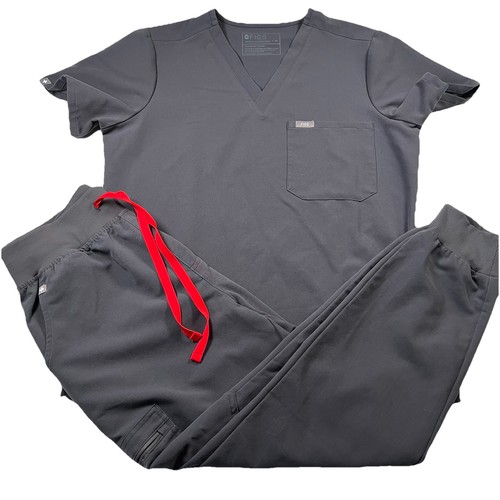 Figs gray charcoal scrub set - figs,
