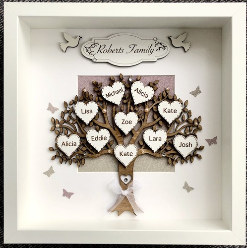 Personalised box frame - personalised, 3d