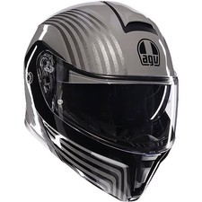 AGV Street Modular Motorcycle Touring Flip-Up Helmet - Iseo Grey / Black