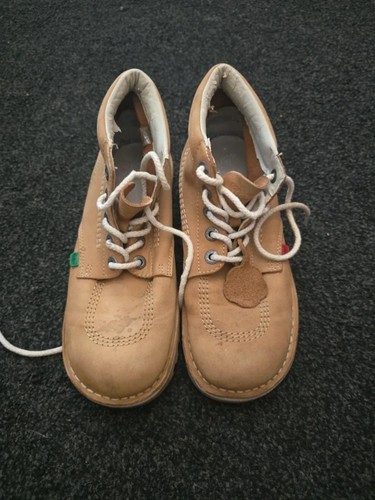 Kickers beige kick - hi, nebuck