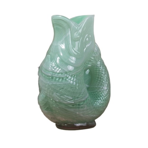 Glass fish flower vase - glass,