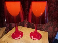 Iconic Miss K T Flos Starck Pair of Table Lamps (red)