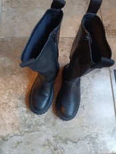 ZARA Girls Black Leather-Look