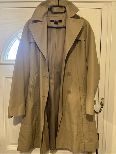 Women beige trench - beige, coat