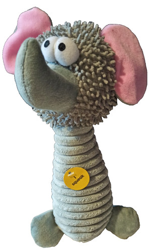 Dog toy grey elephant - toy,