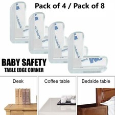 8x / 4x Safety Corner Protectors Cushion For Baby Kids Edge Table Guard Bumper