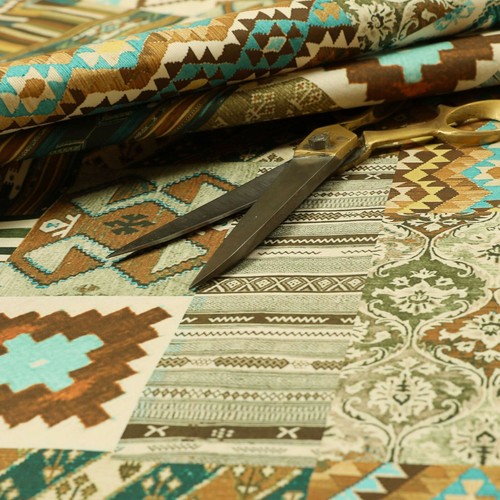 Quirky tribal patchwork - tribal, velvet