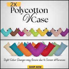 Polycotton V Pillowcases 2 Pack Back & Neck Nursing Pregnancy Maternity Support.