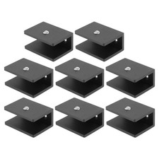 8Pcs Shower Glass Clamp Brackets for Floating Shelf Wall Mount Support Bathroom