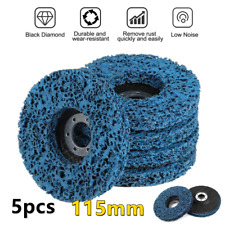 5pcs 115mm Poly Strip Wheel Discs Paint Rust Remove Abrasive Angle Grinder