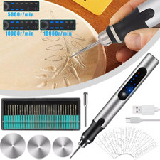 Engraving Etching Pen Hobby Craft Rotary Handheld Tool For Jewellery Metal Glass