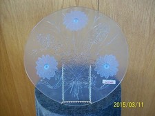 L.E. Smith Crystal Buffet Cake