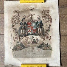 Ancient Order Of Foresters Instituted From Time Immemorial Antique Print 1800s