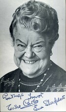 VIOLET CARSON Signed Photograph - TV Star Actress ENA SHARPLES Corrie - preprint