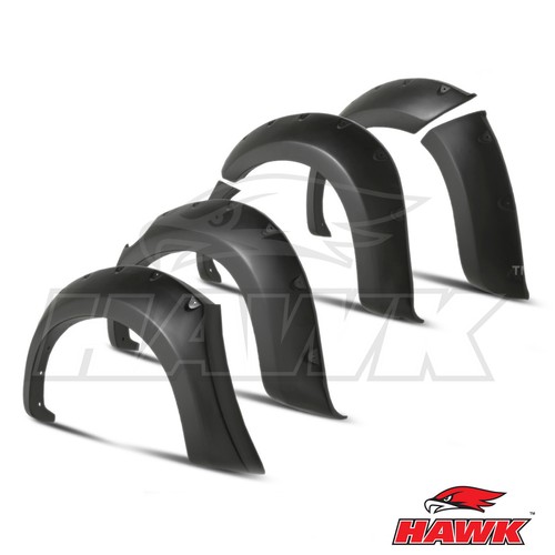 Matte black fender flares wide - matte,