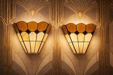 Pair Vintage Tiffany Style