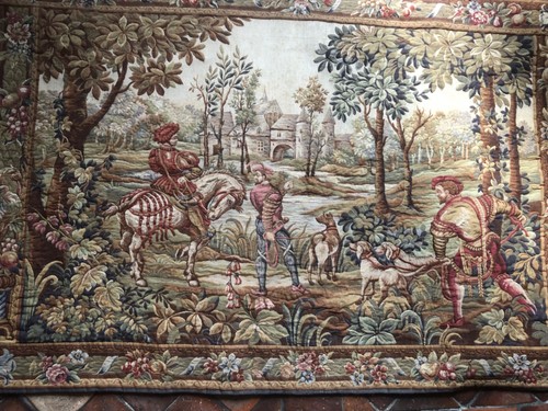 Old aubusson jacquard style - old,