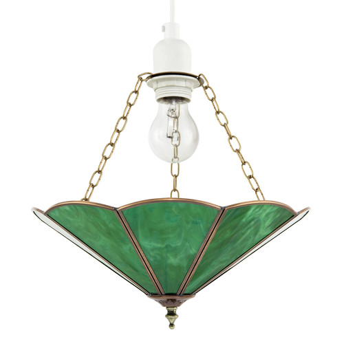 Green toned chic tiffany glass - green,