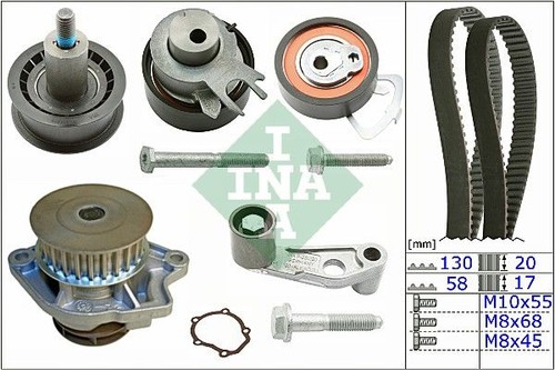 Water pump timing belt kit - pump,