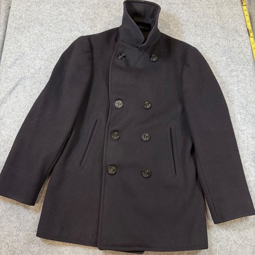 Vintage 1940s navy peacoat - 1940s,