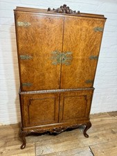 Burr Walnut Drinks Cabinet