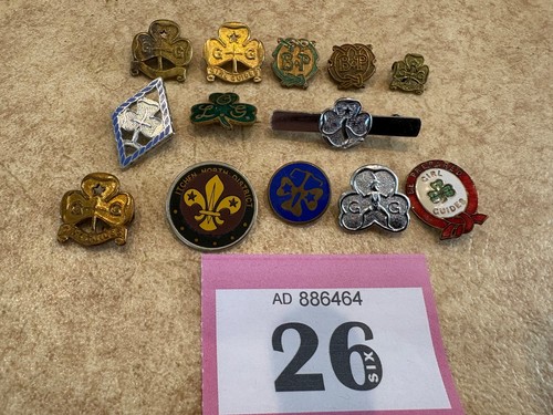 Vintage girl guide badges - vintage,
