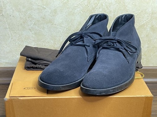 Mens tods boots blue suede - boots, 43