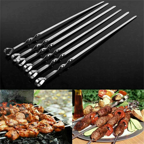 Bbq chrome skewers metal - bbq,