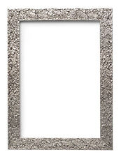 Textured Flat Silver Photo Frame Poster Frame Picture Frame Silver  A4 ,A3