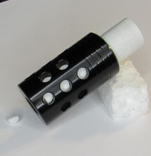 25 MM ANODIZED ALUMINIUM MUZZLE BRAKE 3/4 x 10 tpi UNF