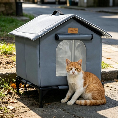 Large cat house cave - large,