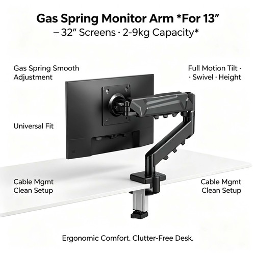 Single monitor arm - single,